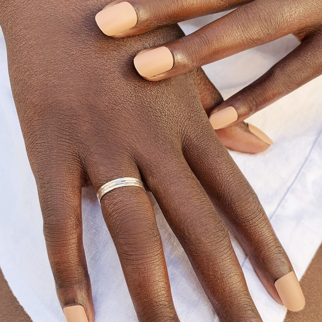 Faceted Stacking Ring