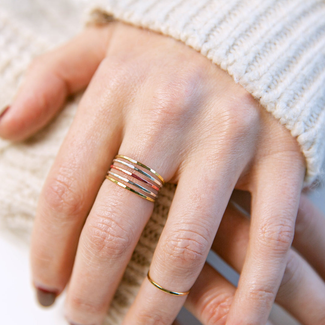 Faceted Stacking Ring