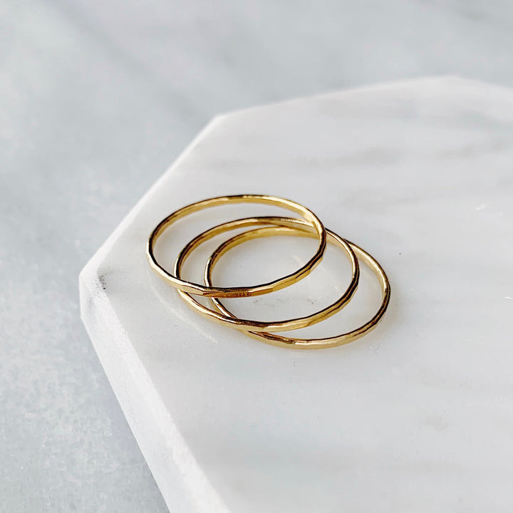 Faceted Stacking Ring