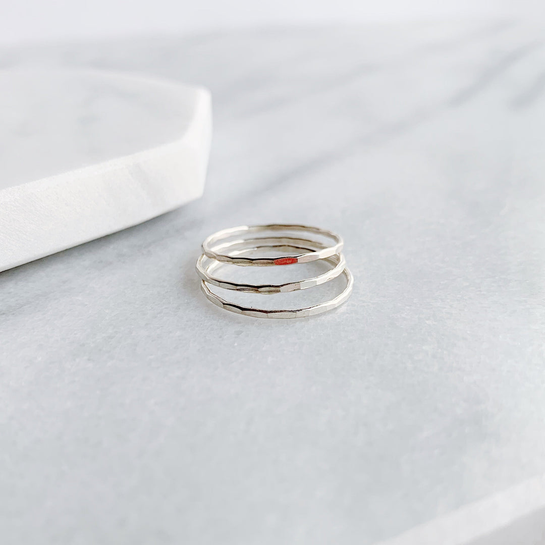 Faceted Stacking Ring