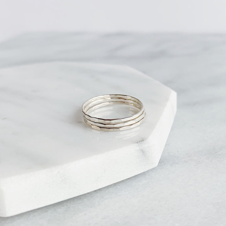 Faceted Stacking Ring