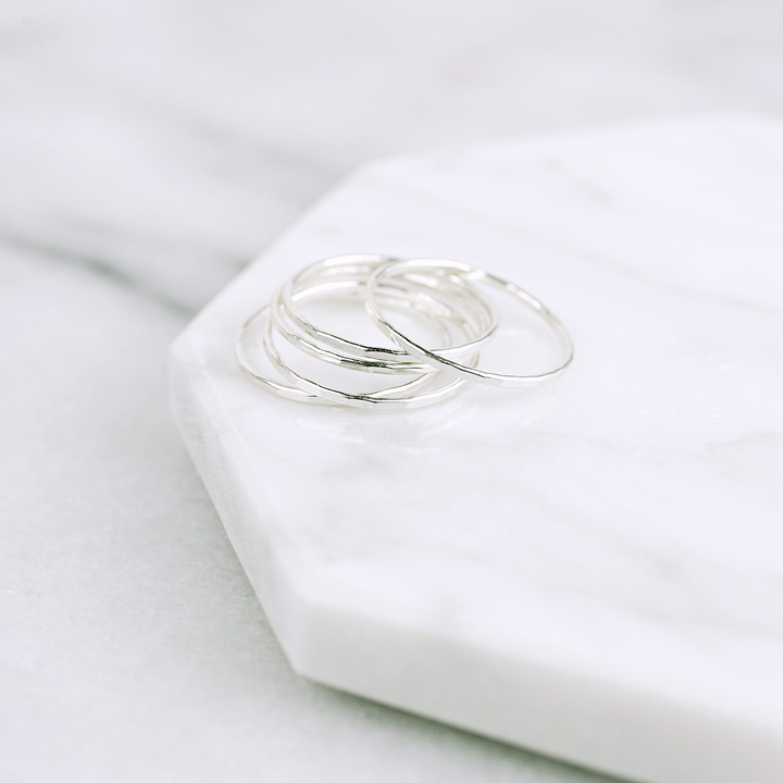 Faceted Stacking Ring