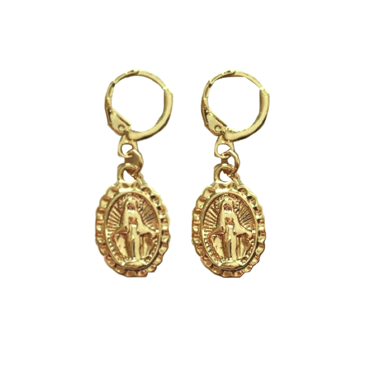 Goddess Gold Coin Earrings