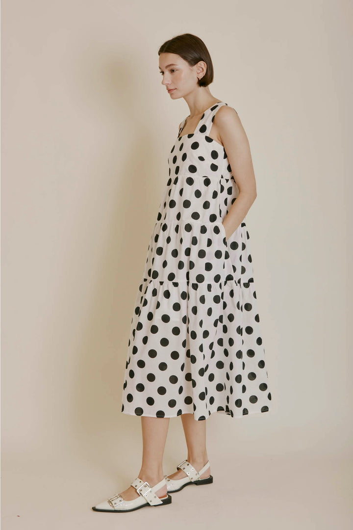 Polka Dot Midi Dress