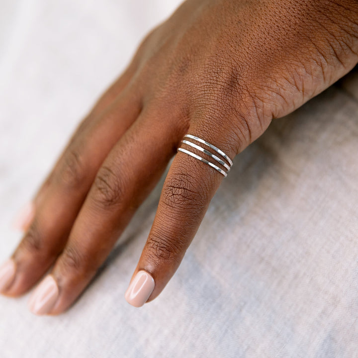 Faceted Stacking Ring