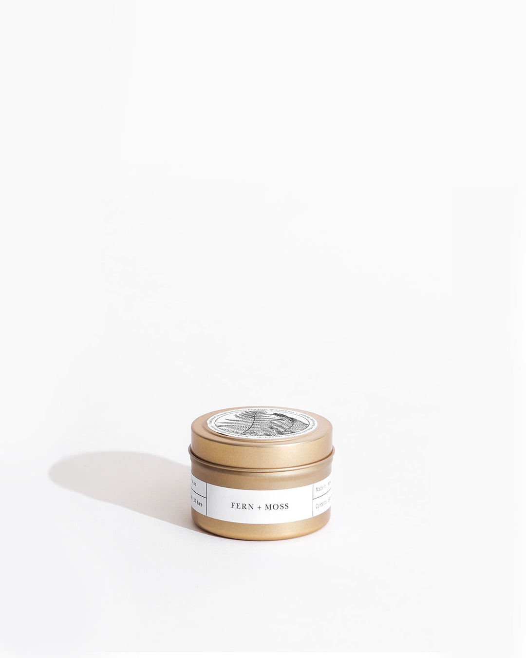 Fern + Moss Gold Travel Candle