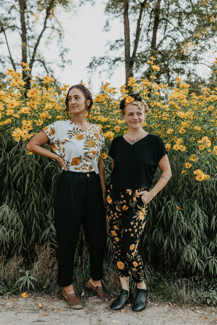 Dolman Top in Marigold Linen