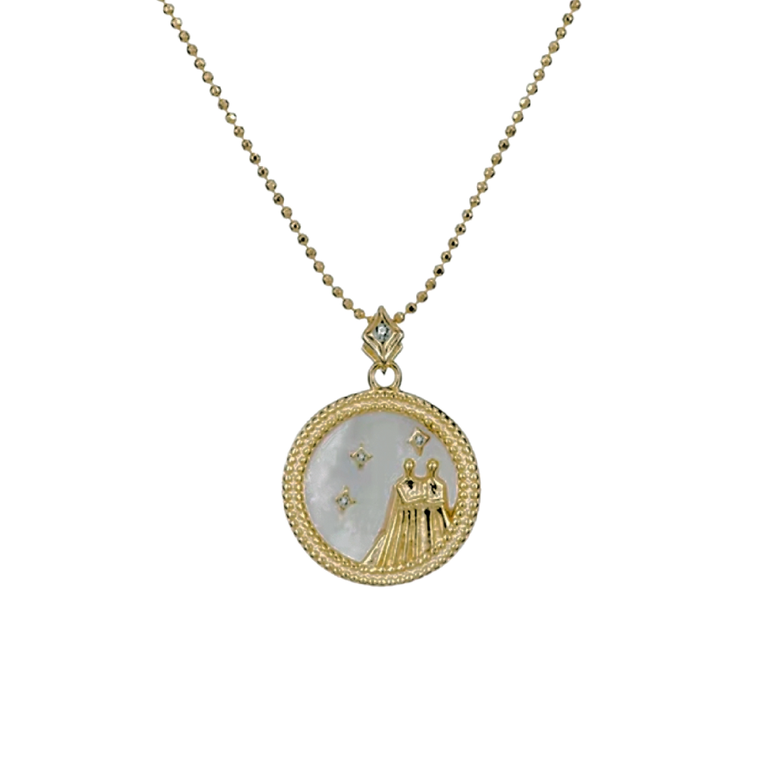 Pearl Zodiac Necklace