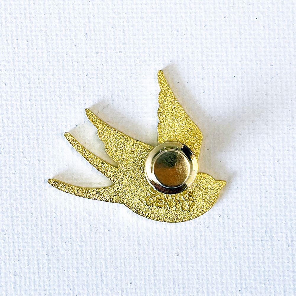 Gold Bird Pin