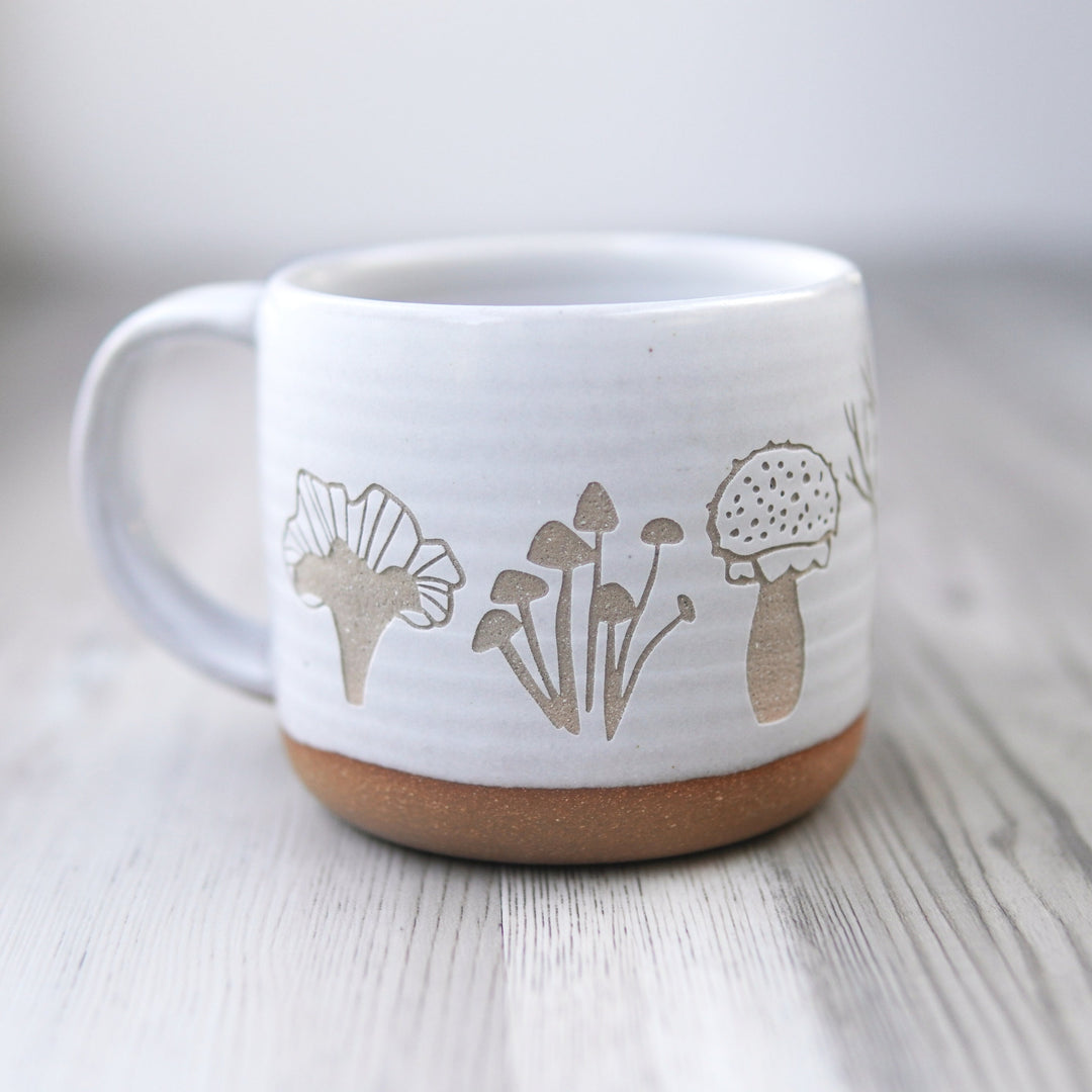 Mushroom Mug, Forest Style Handmade Pottery