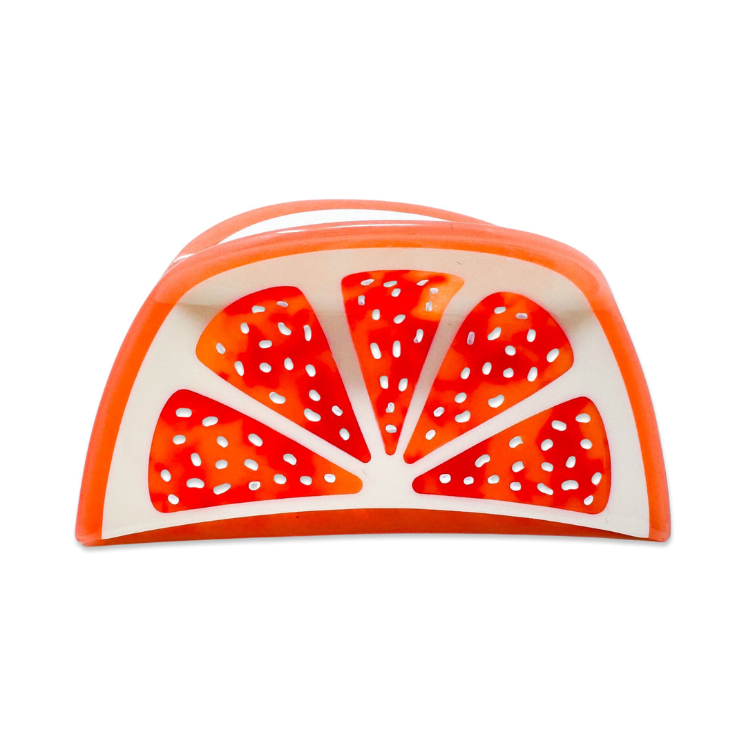 Large Grapefruit Slice Hair Claw Clip