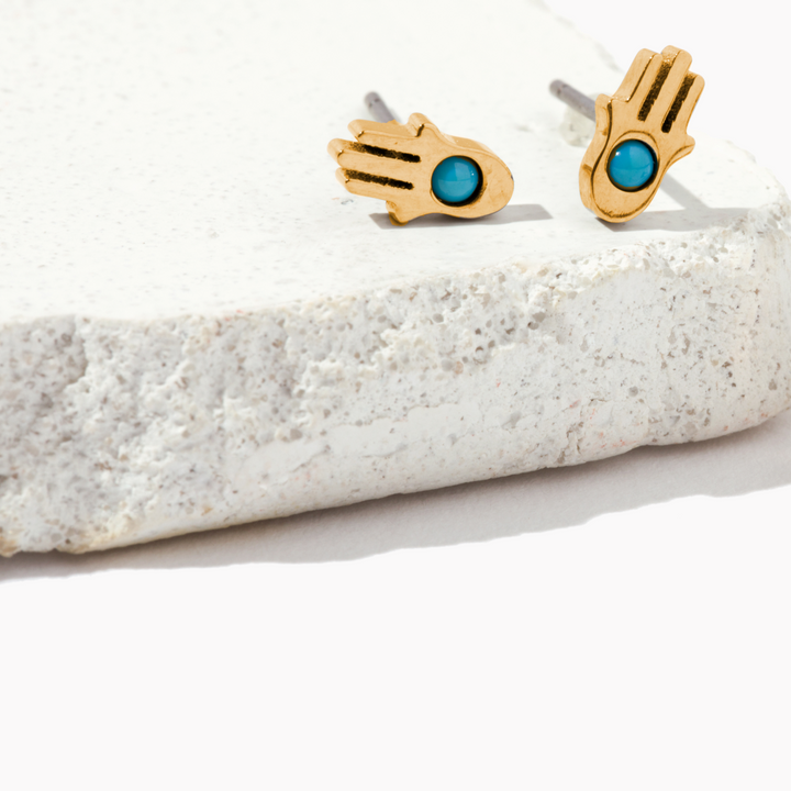 Hamsa Stud Earrings