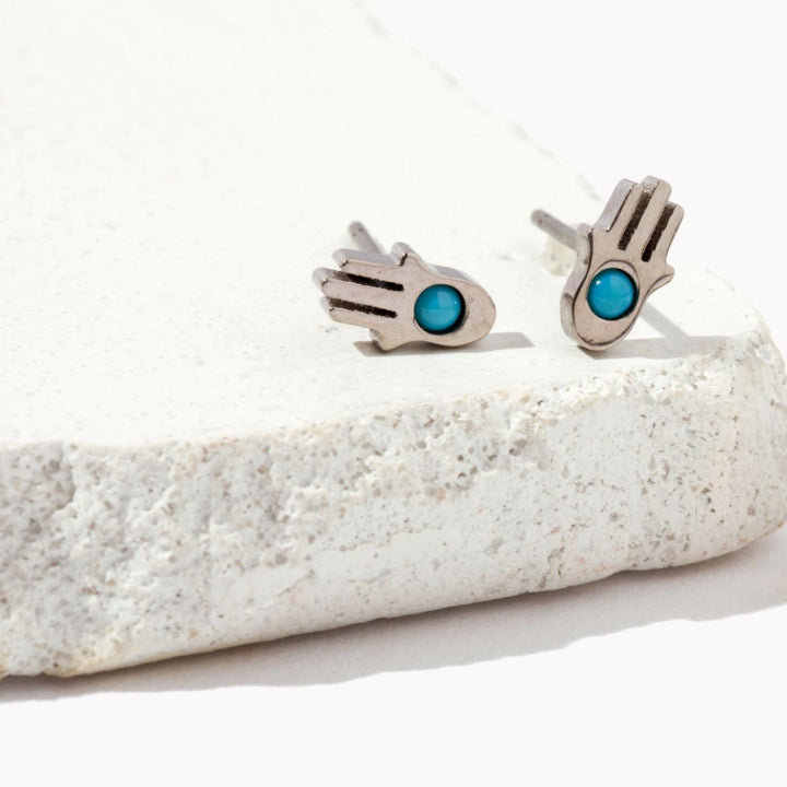 Hamsa Stud Earrings