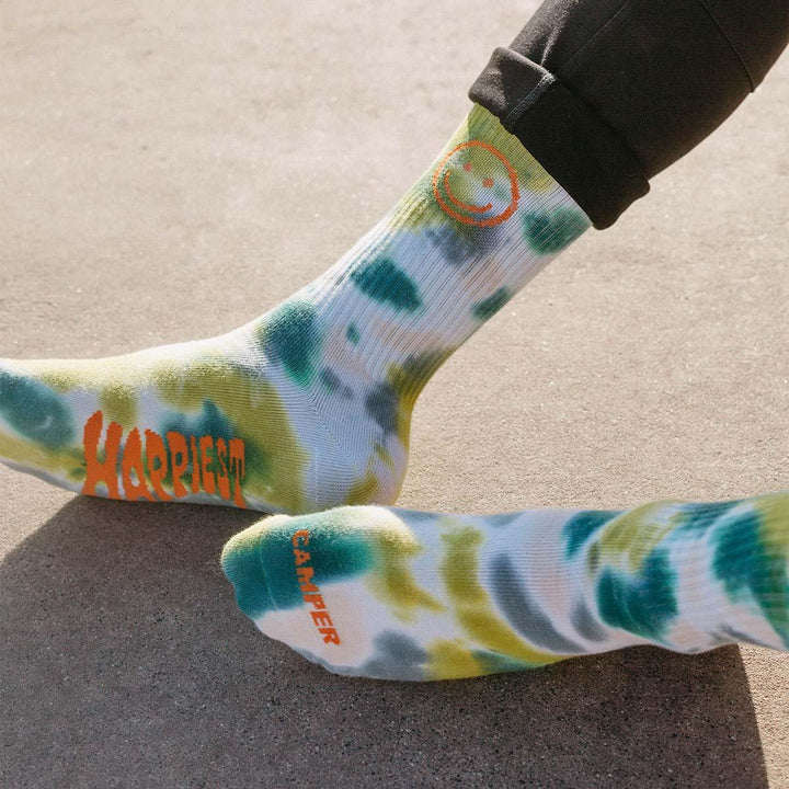 Happiest Camper Tie Dye Socks