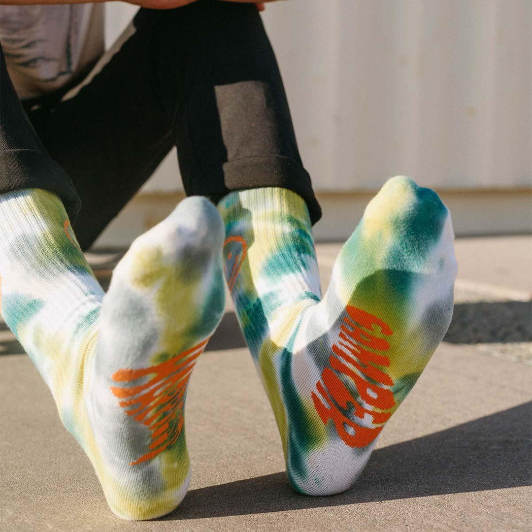 Happiest Camper Tie Dye Socks