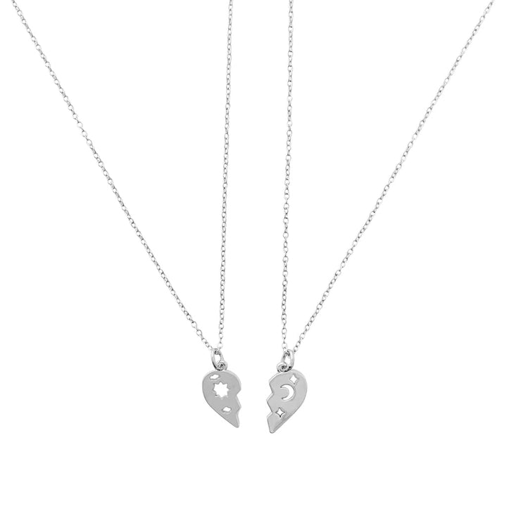 BFF Heart Set Necklace Duo