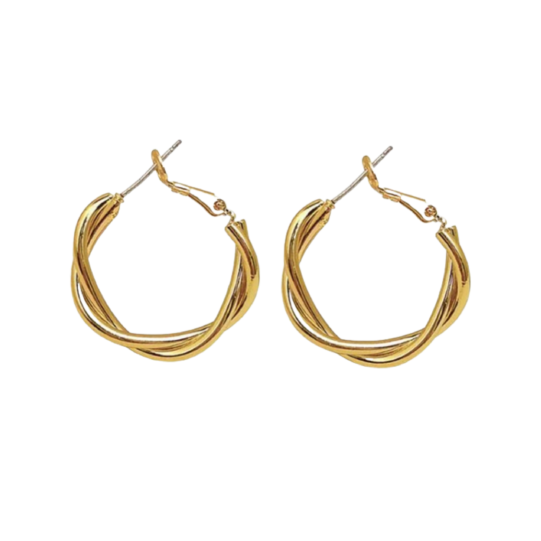 The Gabriella Braided Hoop Earrings