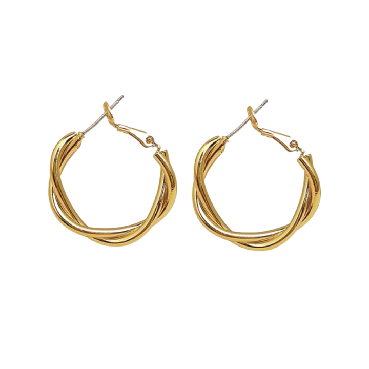 The Gabriella Braided Hoop Earrings