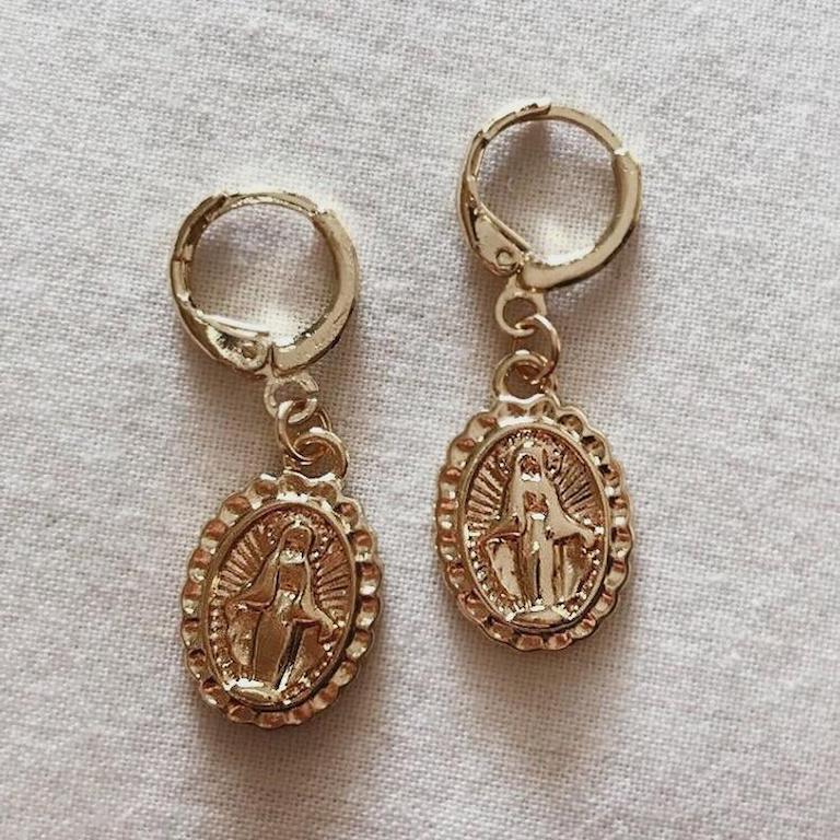 Goddess Gold Coin Earrings