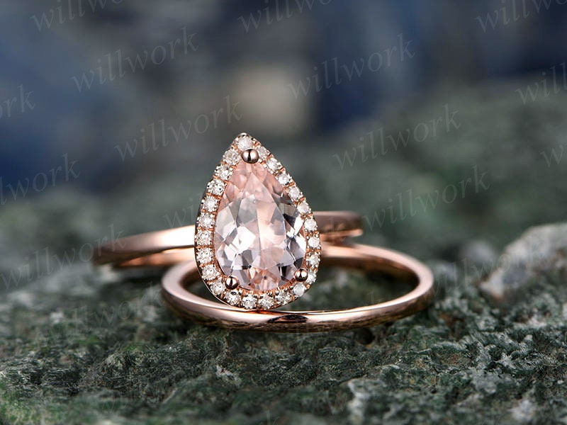 Morganite engagement ring