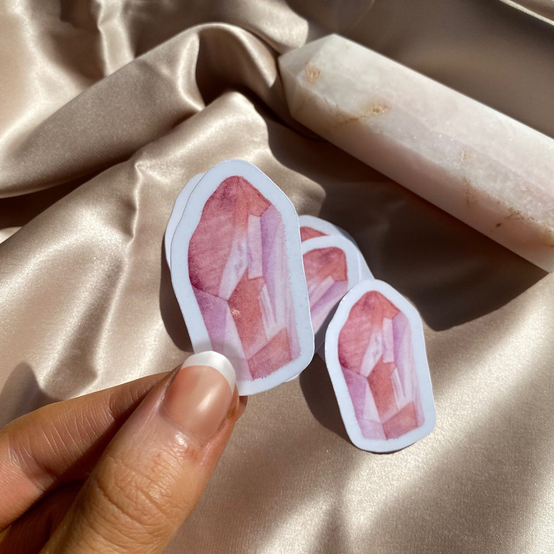 Rose Quartz Vinyl Sticker