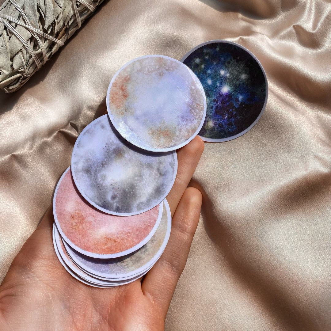 Mini Moons Vinyl Sticker Set