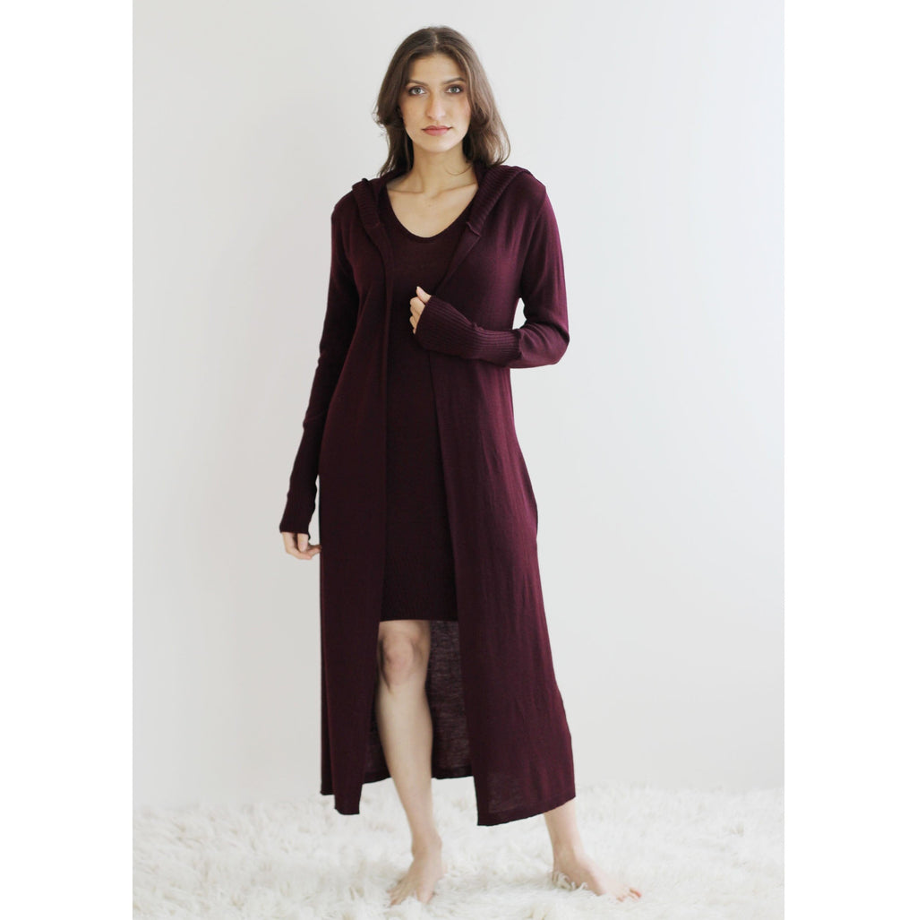 Merino Wool Robe in Full Length – Sandmaiden Sleepwear