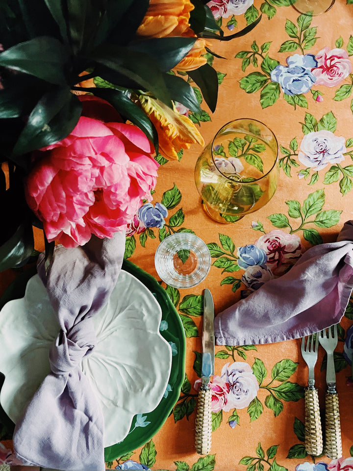 THE ROSE FLORAL TABLECLOTH