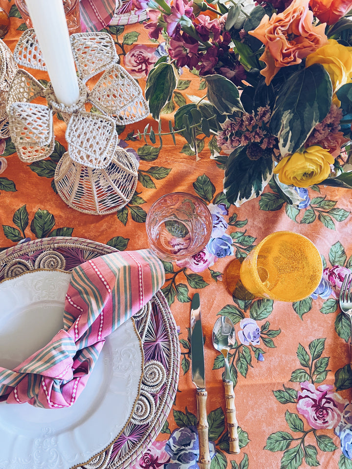 THE ROSE FLORAL TABLECLOTH