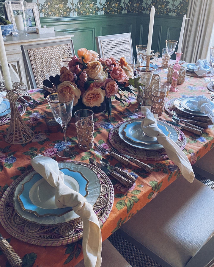 THE ROSE FLORAL TABLECLOTH