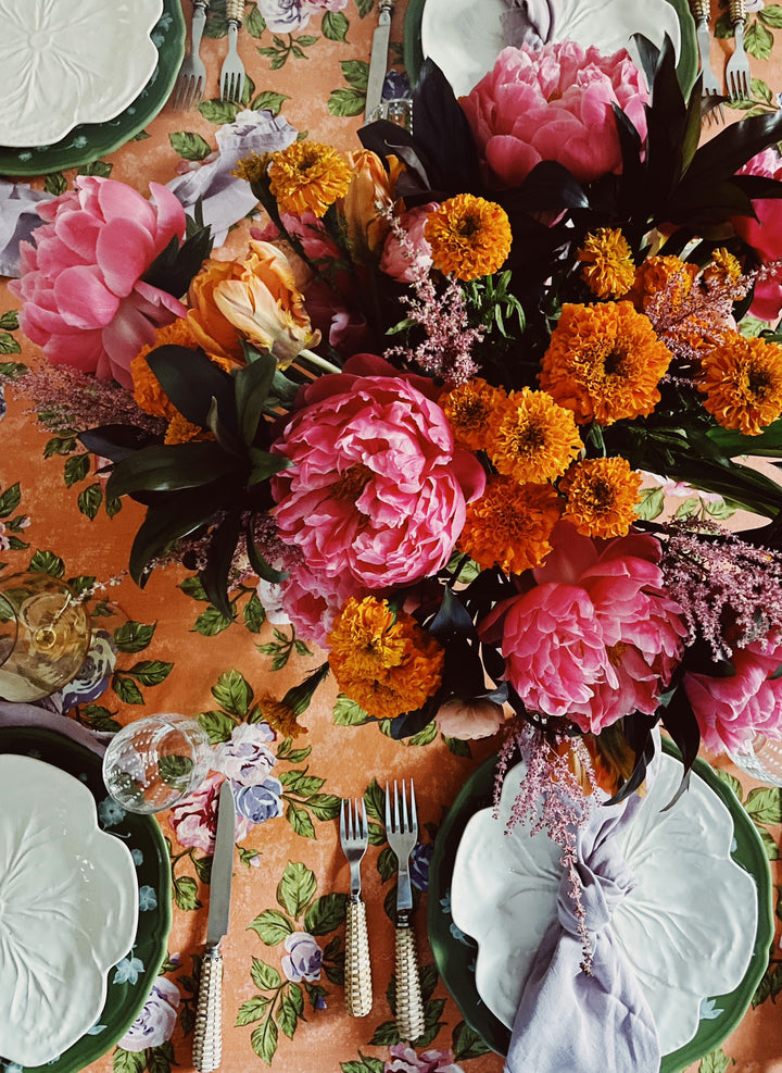 THE ROSE FLORAL TABLECLOTH