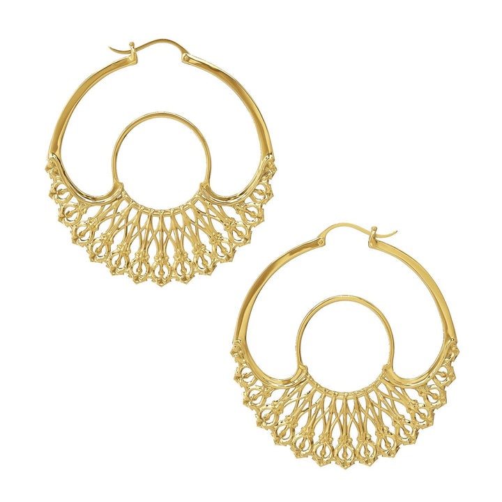 Iris Hoops Gold Large