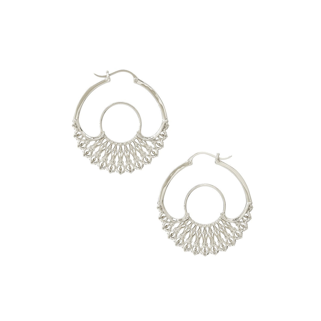 Iris Hoops Silver Small