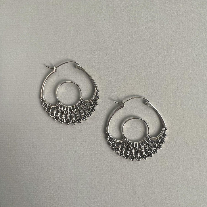 Iris Hoops Silver Small