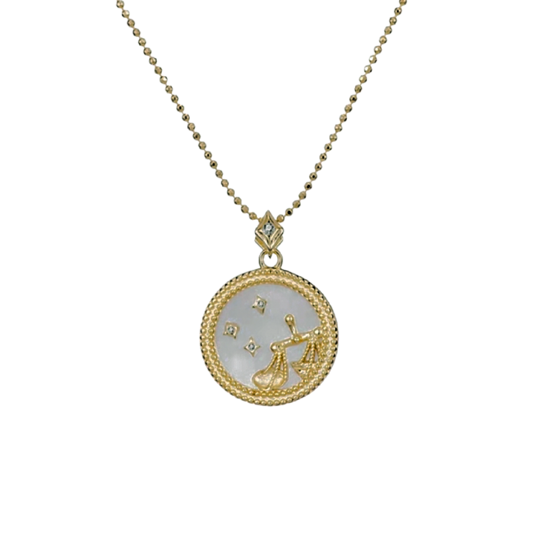 Pearl Zodiac Necklace