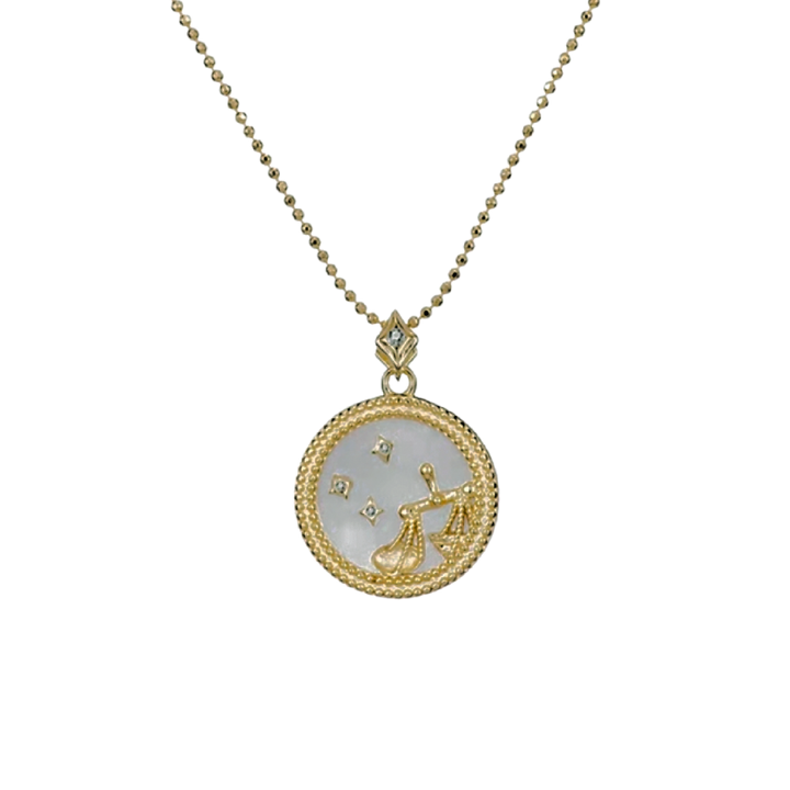 Pearl Zodiac Necklace