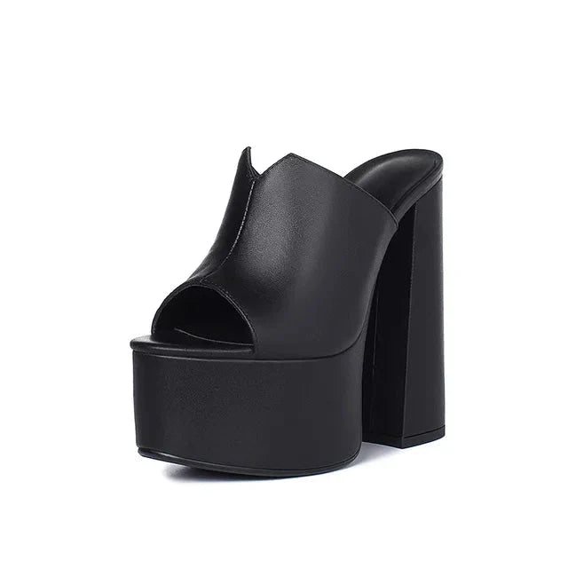 Bratt Platform Slide - Black