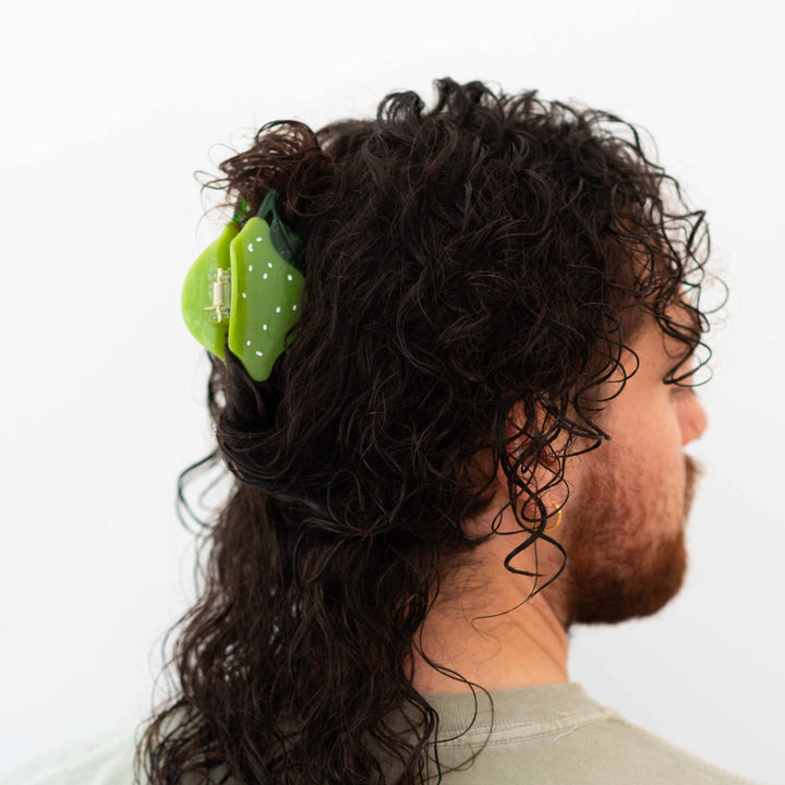 Midi Lime Hair Claw Clip