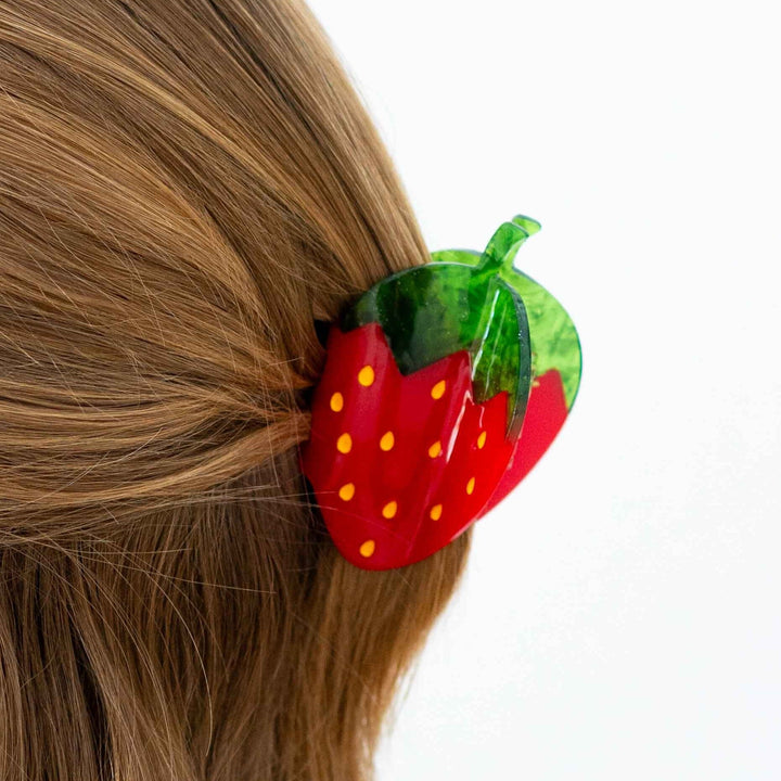 Midi Red Strawberry Hair Claw Clip