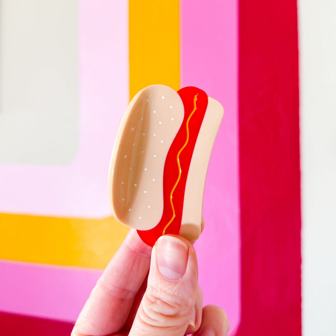 Midi Hot Dog Hair Claw Clip