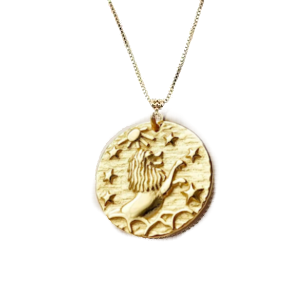 Lion's Mane Coin Necklace