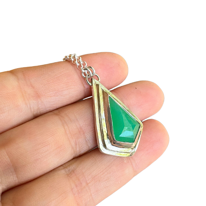 Glowing Chrysoprase Necklace