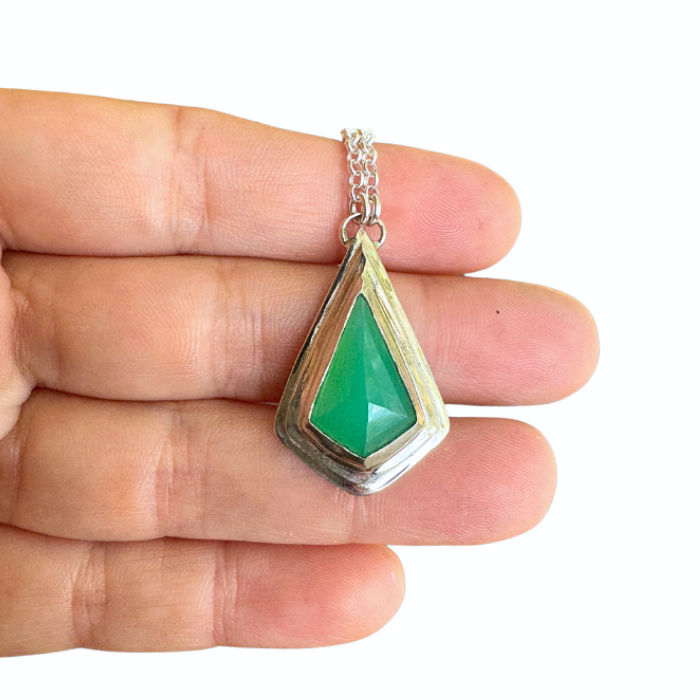 Glowing Chrysoprase Necklace