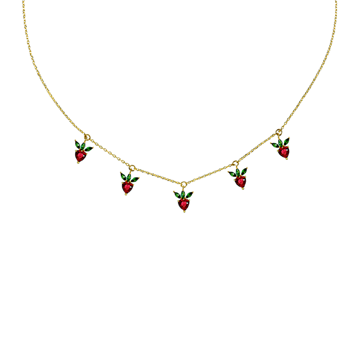 Multi Fruit Charm Necklace