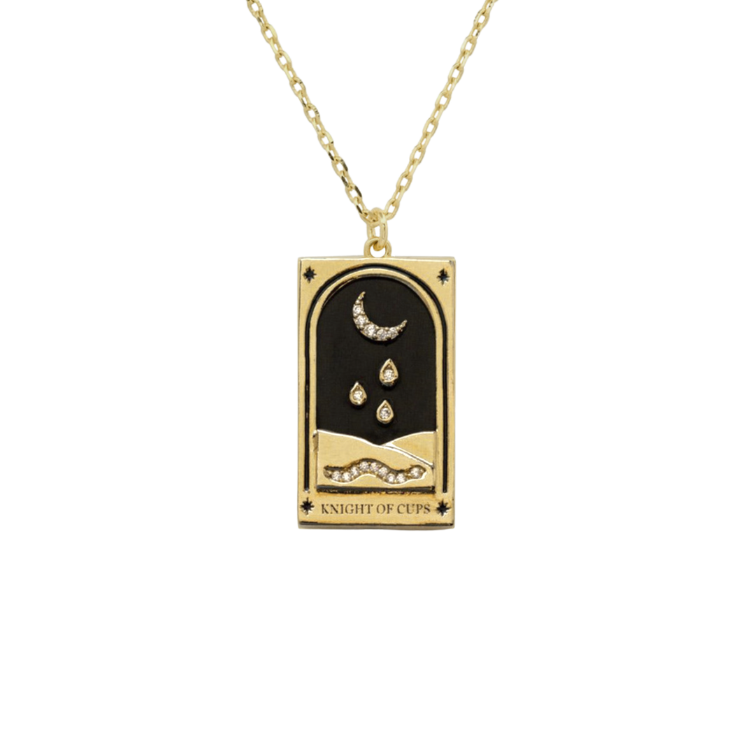 The Moon Tarot Card Necklace