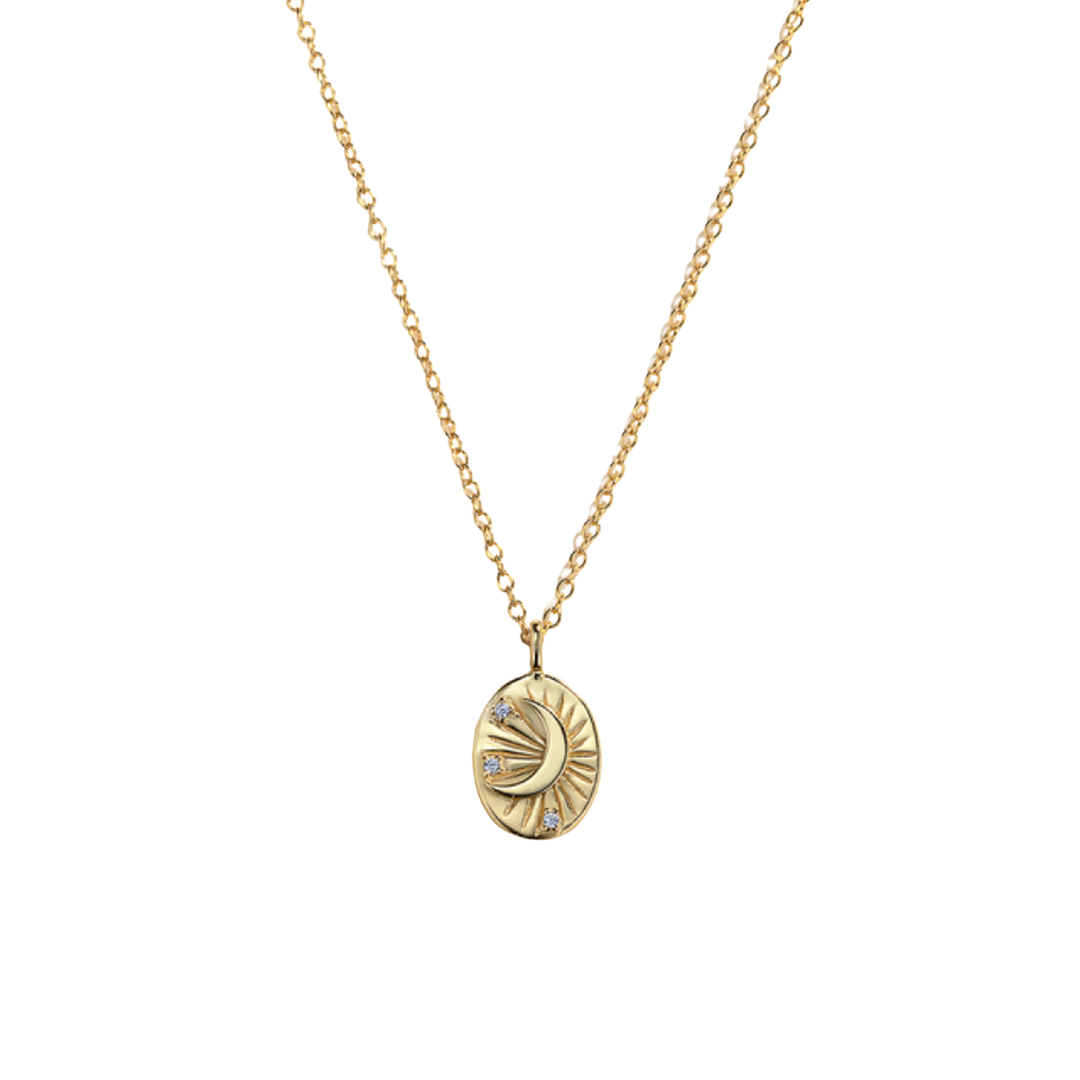 The Oval Moon Necklace