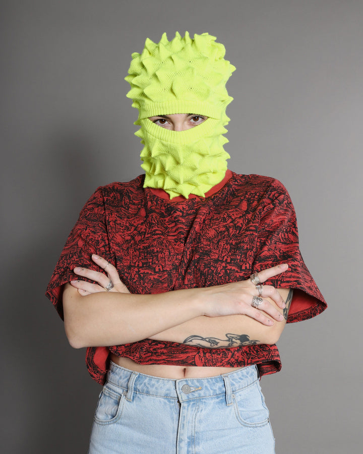 Merino Wool Spiky Balaclava