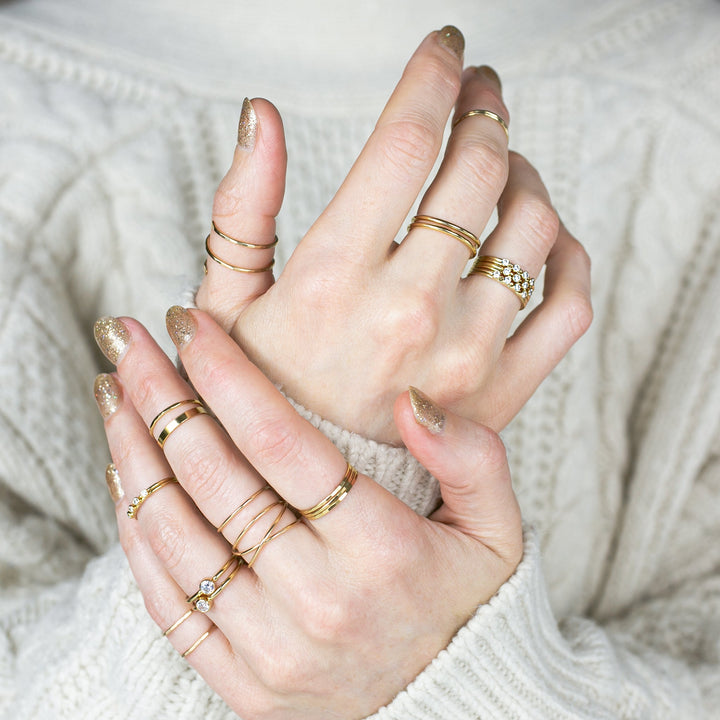 Faceted Stacking Ring