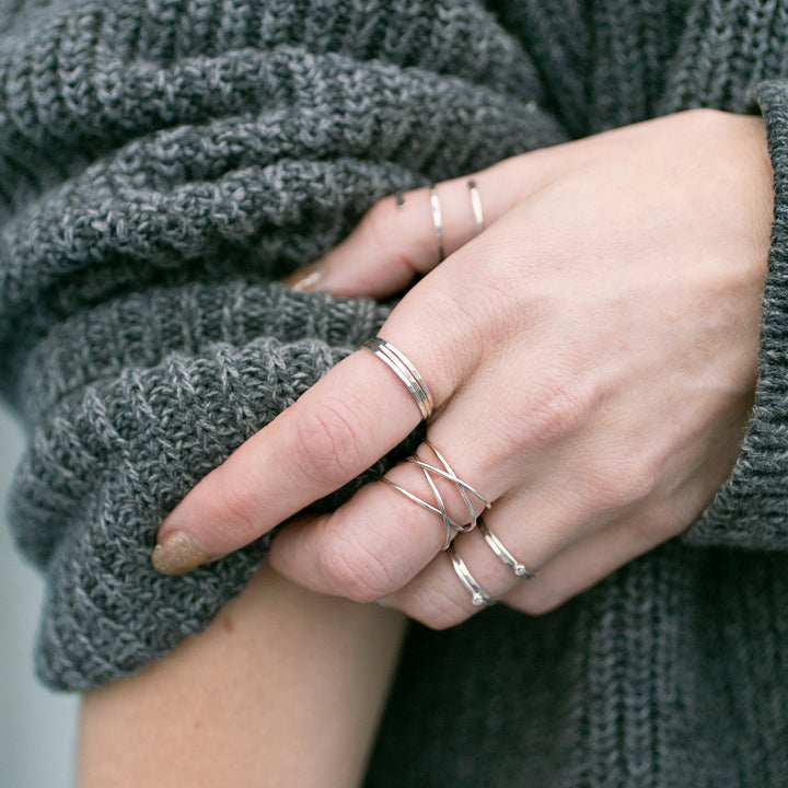 Faceted Stacking Ring