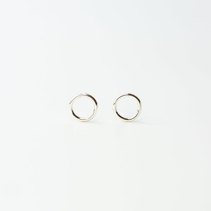 Shiny Open Circle Studs